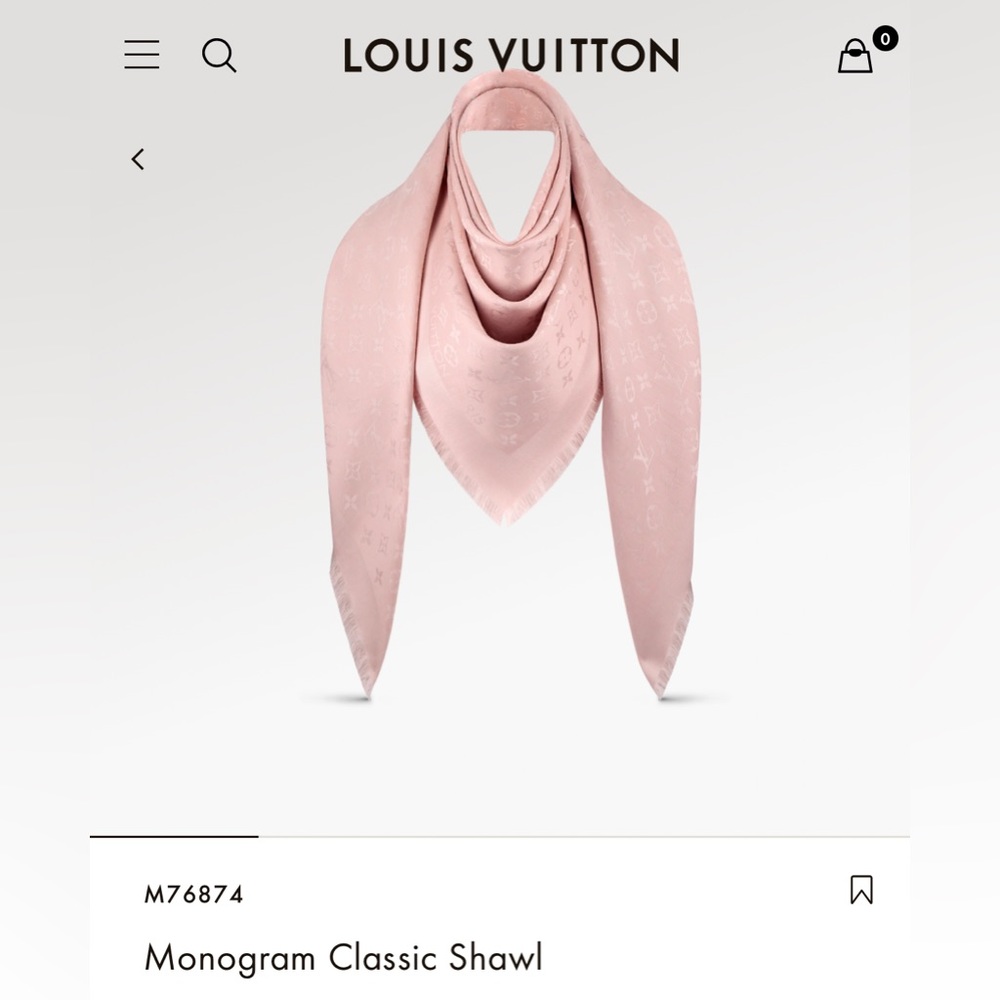Louis Vuitton monogram shawl / scarf